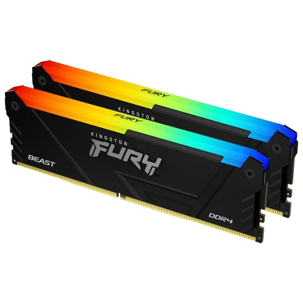 Оперативная память Kingston FURY Beast RGB KF432C16BB2AK2/16 DIMM / DDR4 / 16 ГБ photo 1