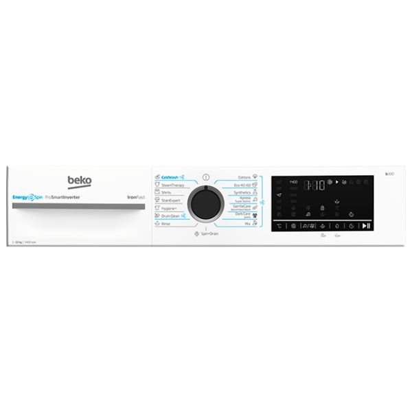Mașină de spălat Beko BM3WFU410415WB 10 kg / 1400 rpm / White photo 6