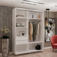 Dulap My-Style Cupe 130 x 60 x 220 / PAL / White photo 3