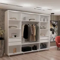 Dulap My-Style Cupe 260 x 60 x 240 / PAL / White photo 3