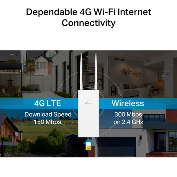 Внешний маршрутизатор TP-Link TL-MR100-Outdoor 300 Мбит/с / / Белый photo 7