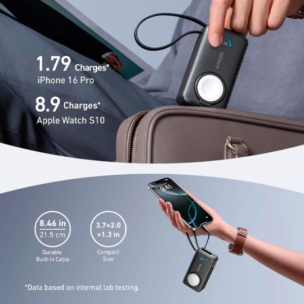 Power Bank Anker MagGo 10000 mAh/ Black photo 4