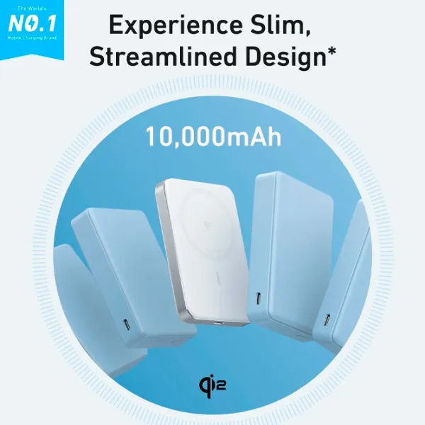 Power Bank Anker MagGo Slim 10000 mAh/ White photo 2