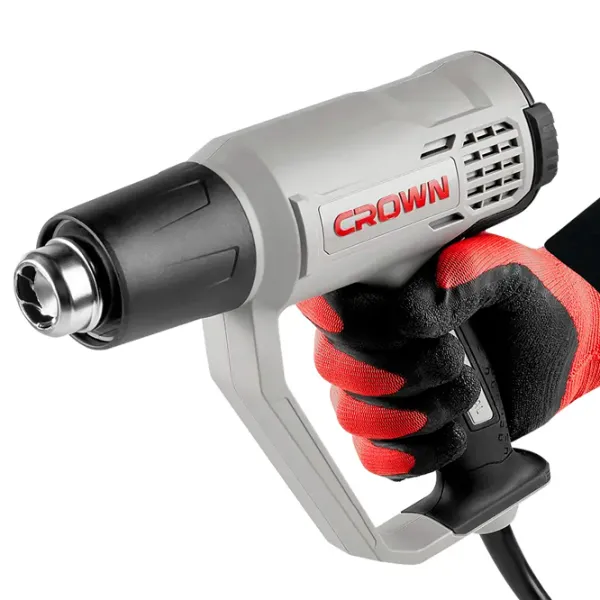 Строительный фен Crown CT19042K 2000 Вт / Серый photo 9