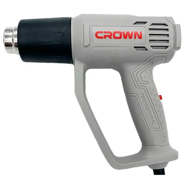 Строительный фен Crown CT19041K 2000 Вт / Серый photo 1