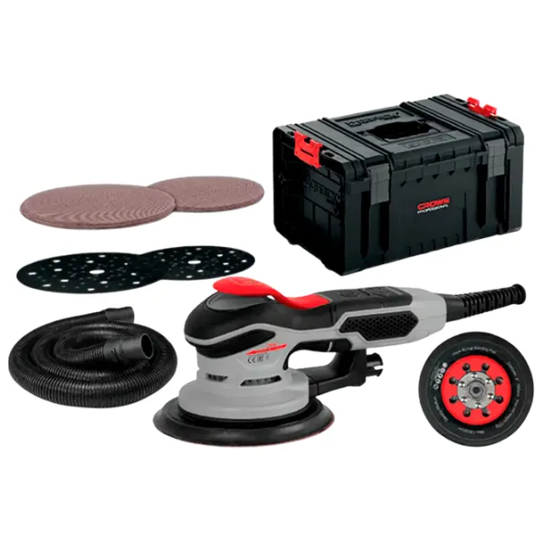Șlefuitor Crown CT13704SV IMC Cu excentric / 350 W / Gray photo 2