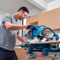 Fierăstrău pentru tăieri înclinate Bosch GCM 340-305 D 305 mm / Blue photo 5
