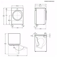 Mașină de uscat rufe Electrolux EW7D395UCE 9 kg/ White photo 6