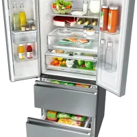 Frigider Hisense RF632N4WIE1 cu congelator jos 485 l / 200 cm / Inox photo 6