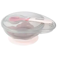 Bol Kikka Boo Suction bowl Pentru fetițe / 4+ luni / Pink