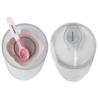 Bol Kikka Boo Suction bowl Pentru fetițe / 4+ luni / Pink photo 3