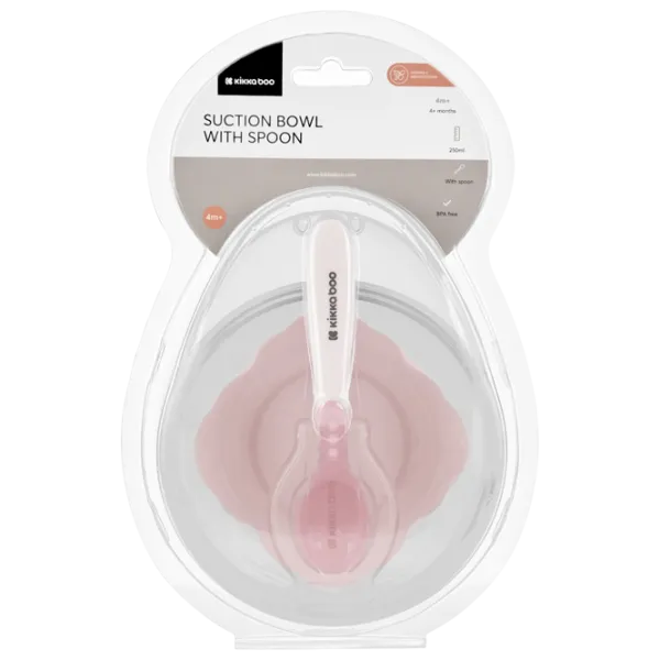 Чаша Kikka Boo Suction bowl Для девочек / 4+ месяца / Розовый photo 4