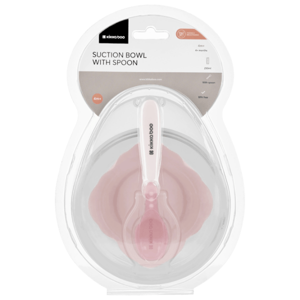 Чаша Kikka Boo Suction bowl Для девочек / 4+ месяца / Розовый photo 4