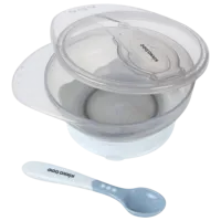 Bol Kikka Boo Suction bowl Pentru fetițe / 4+ luni / Blue photo 3