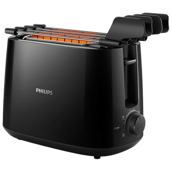 Toster Philips HD2583/90 Mecanic / 600 W / Black photo 1