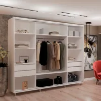 Шкаф My-Style Cupe 270 x 60см x 230 / ЛДСП / White photo 3