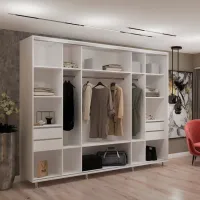 Шкаф My-Style Cupe 280 x 60см x 230 / ЛДСП / White photo 2