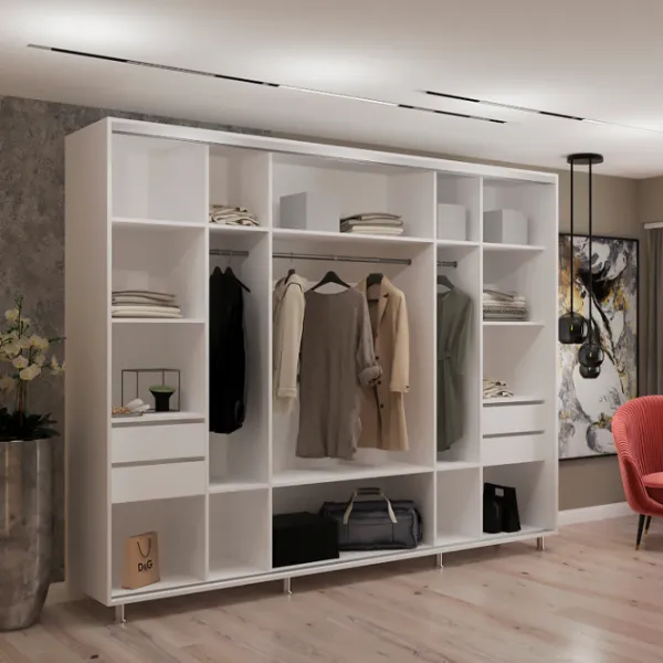 Dulap My-Style Cupe 280 x 60 x 240 / PAL / White photo 3