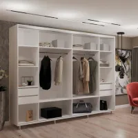 Шкаф My-Style Cupe 290 x 60см x 230 / ЛДСП / White photo 2