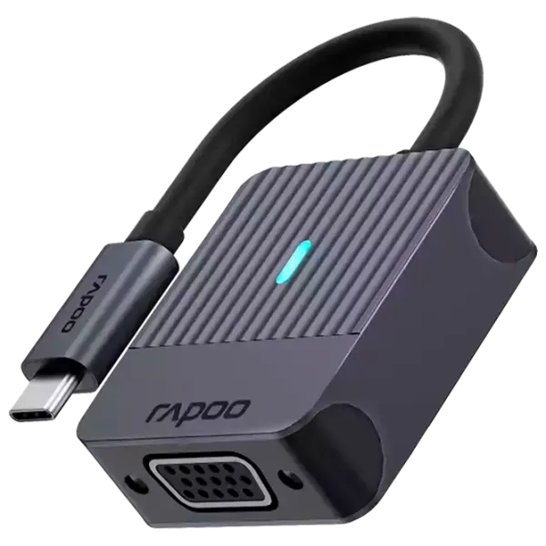 Adaptor RAPOO UCA-1003 USB Type-C / Black photo 1