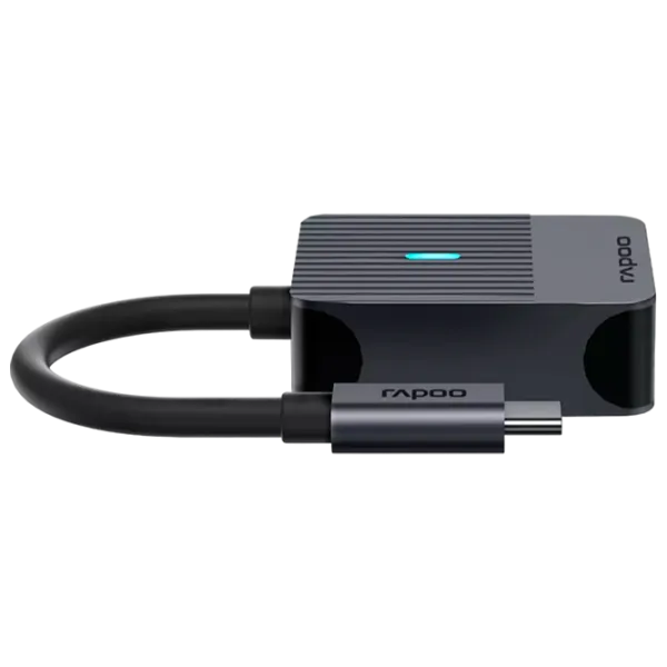 Adaptor RAPOO UCA-1003 USB Type-C / Black photo 3