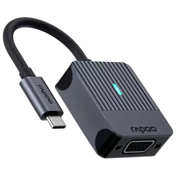 Adaptor RAPOO UCA-1003 USB Type-C / Black photo 5