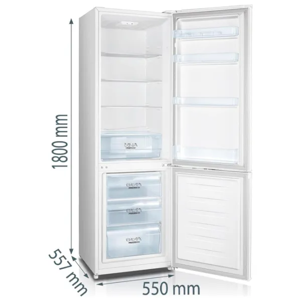 Frigider Gorenje RK418DPW4 cu congelator jos 269 l / 180 cm / White photo 4