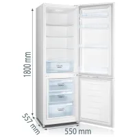 Frigider Gorenje RK418DPW4 cu congelator jos 269 l / 180 cm / White photo 4