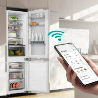 Frigider încorporabil Hisense RB3B280SAWE cu congelator jos 284 l / 193.2 cm / White photo 8