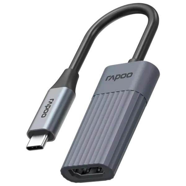 Adaptor RAPOO UCA-1014 USB Type-C / Gray photo 1
