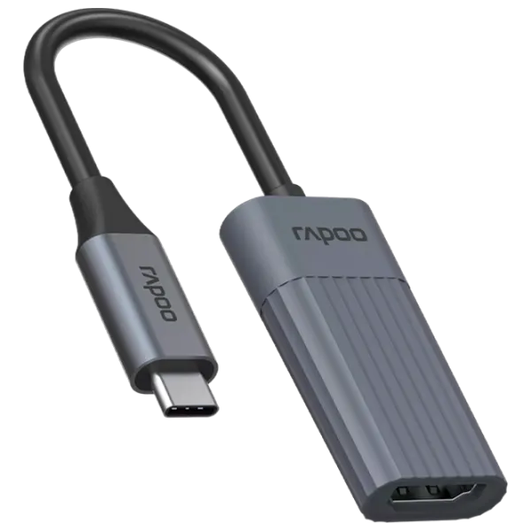 Adaptor RAPOO UCA-1014 USB Type-C / Gray photo 3