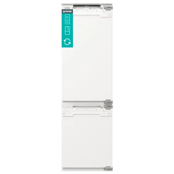 Frigider încorporabil Gorenje NRKI517E62WF cu congelator jos 252 l / 177.5 cm / White photo 1