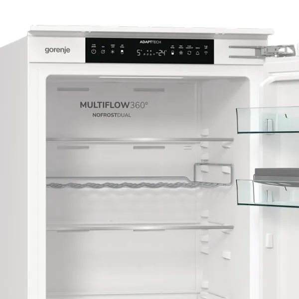 Frigider încorporabil Gorenje NRKI517E62WF cu congelator jos 252 l / 177.5 cm / White photo 5