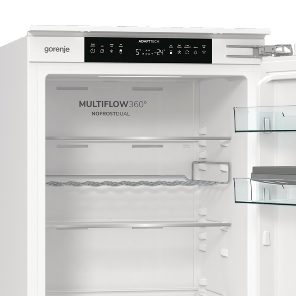 Frigider încorporabil Gorenje NRKI517E62WF cu congelator jos 252 l / 177.5 cm / White photo 5