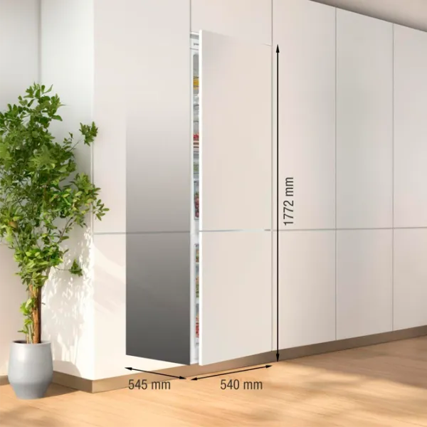 Frigider încorporabil Gorenje NRKI517E62WF cu congelator jos 252 l / 177.5 cm / White photo 6