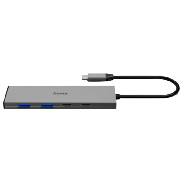 Адаптер Hama 4-in-1 USB-C Multiport USB 3.2 / Серый photo 2
