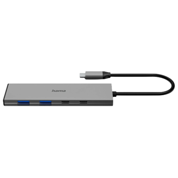 Адаптер Hama 4-in-1 USB-C Multiport USB 3.2 / Серый photo 2