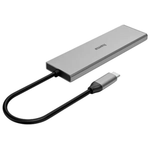 Адаптер Hama 4-in-1 USB-C Multiport USB 3.2 / Серый photo 3