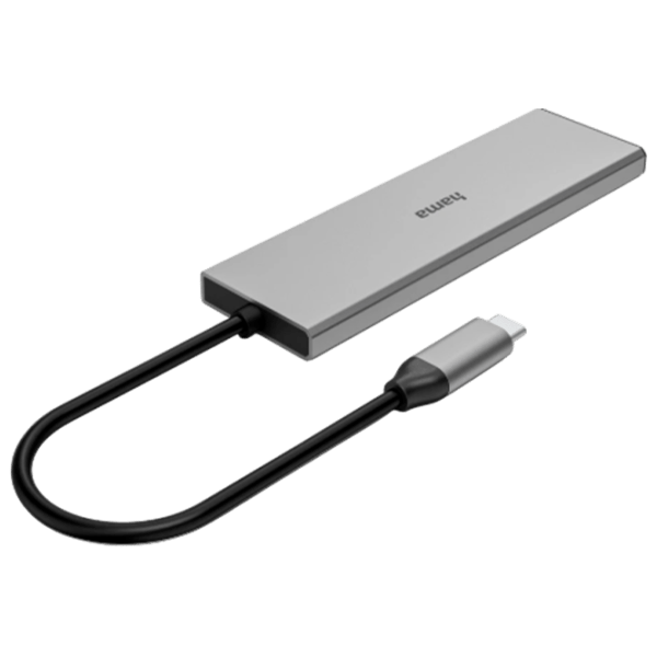 Адаптер Hama 4-in-1 USB-C Multiport USB 3.2 / Серый photo 3