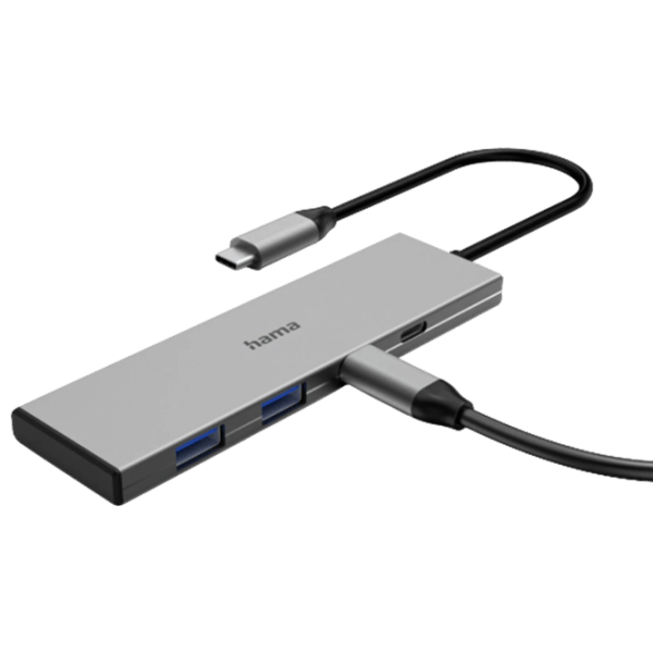 Адаптер Hama 4-in-1 USB-C Multiport USB 3.2 / Серый photo 5