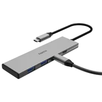 Адаптер Hama 4-in-1 USB-C Multiport USB 3.2 / Серый photo 5