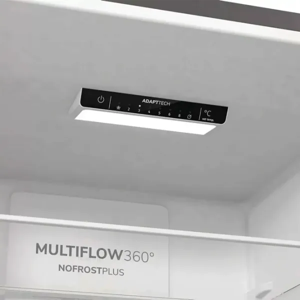 Frigider Gorenje NRK6202EXL4 cu congelator jos 331 l / 200 cm / Gray photo 2