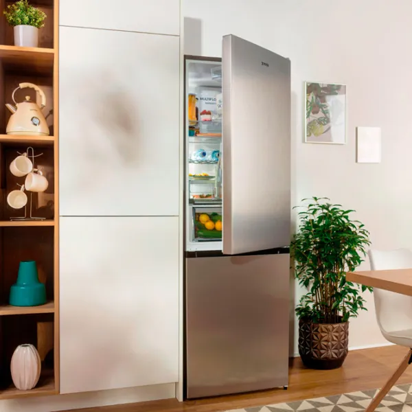 Frigider Gorenje NRK6202EXL4 cu congelator jos 331 l / 200 cm / Gray photo 8