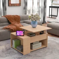 Măsuță de cafea DecoPrim Fiord MCFRD-JJLVC-M37M52 Beige photo 6