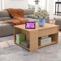 Măsuță de cafea DecoPrim Fiord MCFRD-JJLVC-M37M52 Beige photo 8