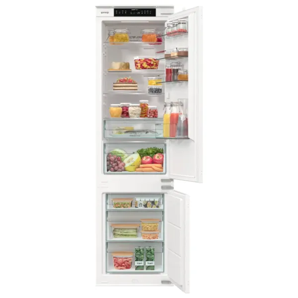 Frigider încorporabil Gorenje NRKI519E41 cu congelator jos 284 l / 193.2 cm / White photo 6
