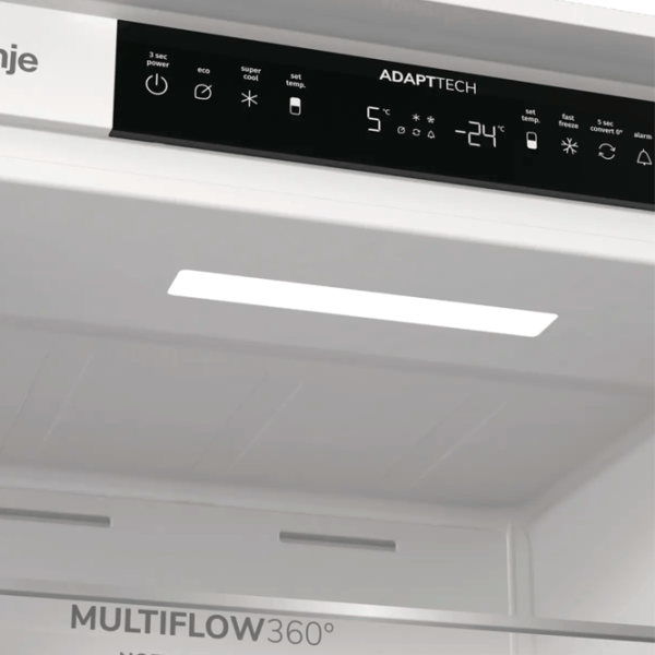 Frigider încorporabil Gorenje NRKI519E41 cu congelator jos 284 l / 193.2 cm / White photo 8