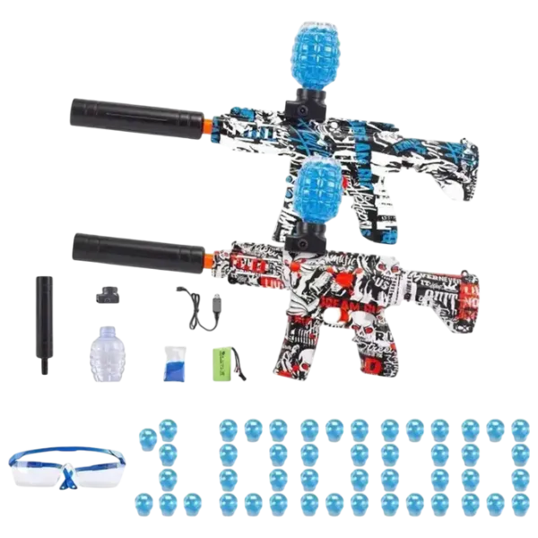 Pistol de jucărie New World Mini AK RS-507C 3+ / Bile gel / Blue photo 2