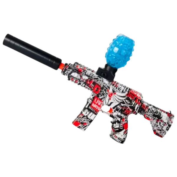 Pistol de jucărie New World Mini AK RS-507C 3+ / Bile gel / Red photo 1