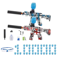 Pistol de jucărie New World Mini AK RS-507C 3+ / Bile gel / Red photo 2